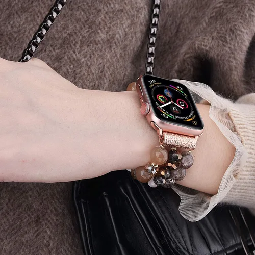Miniatura 6 de CAGOS Bracelet Beaded Compatible with Apple Watch Band Series 11/10/9/8/7/6/5/4/3/2/1 SE 38mm 40mm 41mm 42mm 44mm 45mm 46mm, Cute Handmade Fashion