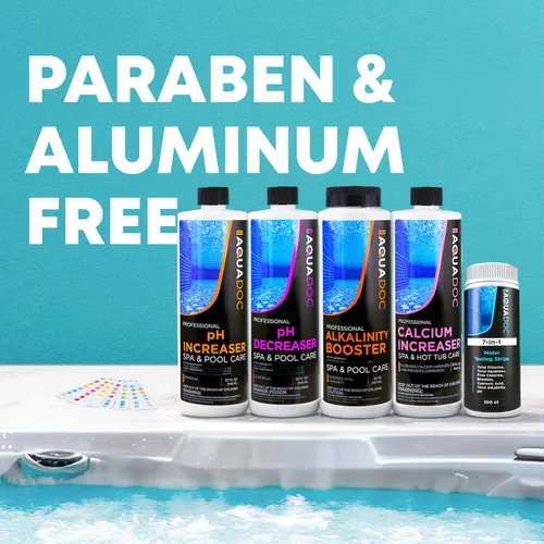 Miniatura 8 de AquaDoc - Kit de equilibrio de agua para bañera de hidromasaje con aumento de pH, disminución de pH, alcalinidad y aumento de calcio, 100 tiras