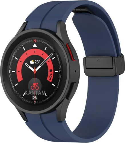 Miniatura 13 de Correa deportiva de silicona para Galaxy Watch 5 Pro de 1.772 pulgadas, sin huecos, compatible con Galaxy Watch 7, 6, 5, 4, correa de repuesto