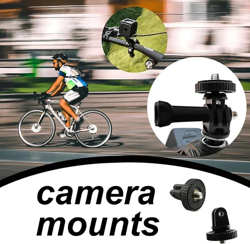 Miniatura 5 de Soporte de trípode de cámara para accesorio adaptador GoPro, 4 adaptadores de conversión de tornillo 1/4-20 para GoPro Hero12, Insta360 ONE Ace Pro