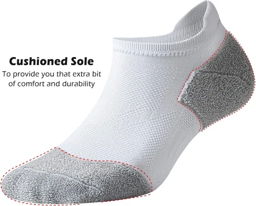 Miniatura 6 de Gonii Ankle Socks Womens Running No Show Socks Compression Athletic Low Socks 5-Pairs
