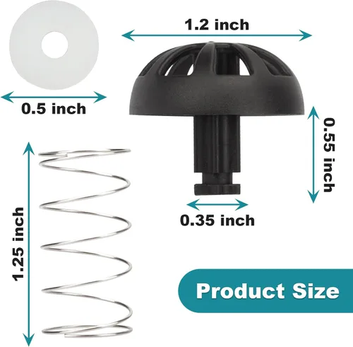 Miniatura 2 de Paquete de 2 kits de tapones de repuesto para máquina de café Mr. Coffee 185774-000-000 185774 000 000 112435-000-000 Hamilton 990117900 990237500