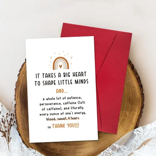 Miniatura 4 de Ogeby Bonita tarjeta de agradecimiento para profesores, regalos para mujeres y hombres, bonita tarjeta de agradecimiento para profesores, dulce