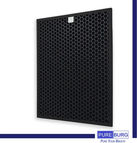 Miniatura 5 de PUREBURG Filtro de repuesto compatible con Sharp FP-F60UW FP-F60U-W Pieza purificador de aire FZ-F60HFU FZ-F60DFU, H13 True HEPA y carbón activado