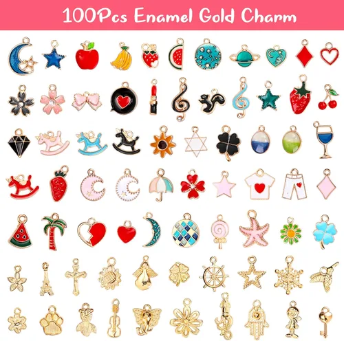 Miniatura 2 de UPINS 30 pulseras de plata expandibles en blanco, pulseras de alambre ajustables con 100 dijes de plata tibetana, 200 anillos abiertos para hacer
