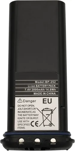 Miniatura 6 de BP-252 - Batería de iones de litio de repuesto de 2000 mAh compatible con radios marinas ICOM IC-M33 IC-M34 IC-M36