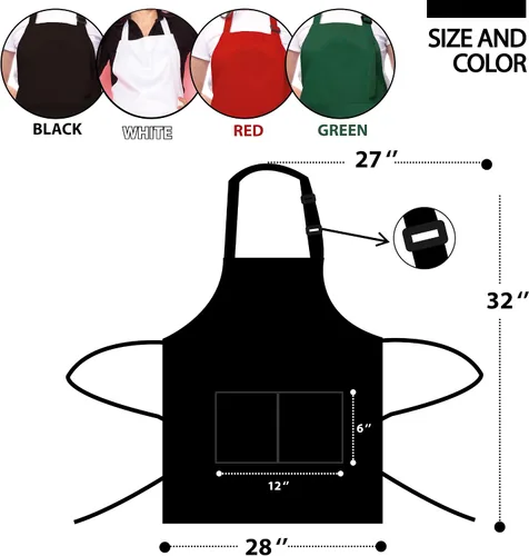 Miniatura 8 de Delantales divertidos personalizables para mujeres y hombres, delantal de cocina personalizado con 2 bolsillos, bonitos regalos para hornear
