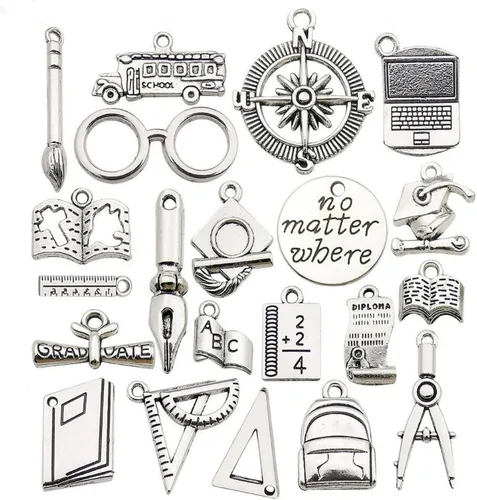 Miniatura 10 de 38pcs Christmas Pendant Charm for Necklace Bracelet Jewelry Making Clothes Sewing Bags Decoration Charm Diy Scrapbooking Supply (Christmas Styles 2)