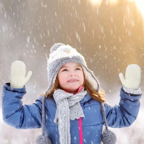 Miniatura 6 de ONESING 5 pares de guantes negros para bebés, guantes cálidos para recién nacidos, guantes de invierno para bebés y niñas