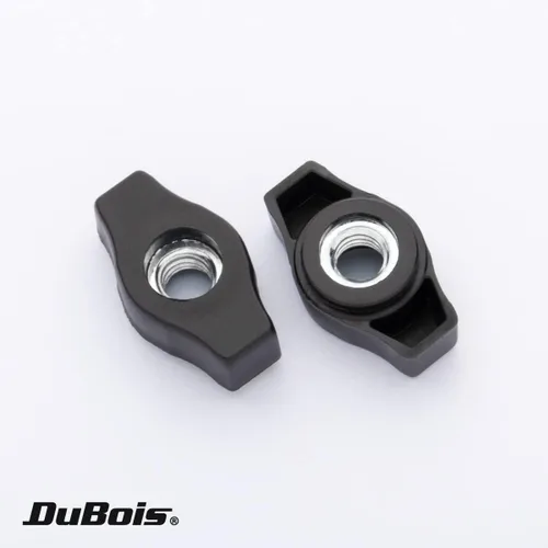 Miniatura 2 de DuBois Paquete de 10 perillas de ala de 1/4 de pulgada y 20 pomos de sujeción roscados para pista en T y accesorios de sierra de mesa, tablero