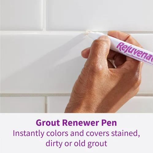 Miniatura 3 de Rejuvenate Rotulador renovador de lechada, 1 unidad, restaurador de color de lechada blanca cubre instantáneamente lechada manchada, sucia o vieja