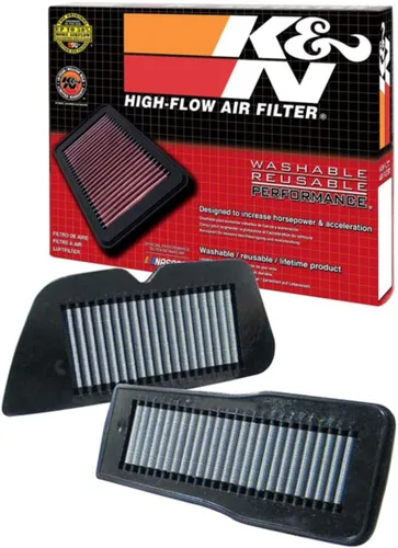 K&N Filtro de aire del motor: Alto rendimiento, Premium, Filtro de aire Powersport: Se adapta a SUZUKI 1987-2009 (S83 Boulevard, VS1400GLP Intruder,