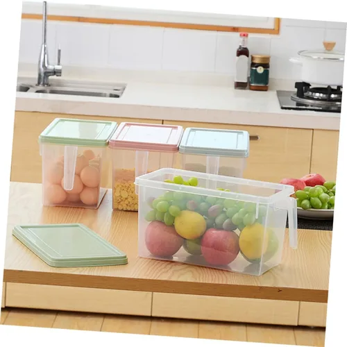Miniatura 8 de UPKOCH Contenedores de almacenamiento de cocina Tapas Contenedores de refrigerador Caja de plástico Pp Material Almacenamiento fresco Organiza tus