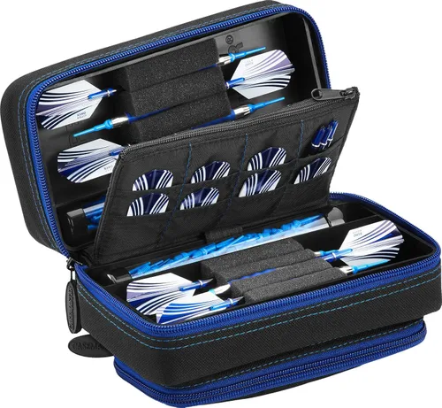 Miniatura 17 de Casemaster Plazma Pro - Estuche para 6 dardos suaves y de punta de acero, cuenta con gran bolsillo frontal para dispositivos móviles, tubos