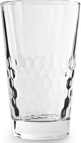 Miniatura 14 de Circleware 40170 Cosmo - Juego de 4 vasos altos de base pesada, vasos para bebidas de té helado, cristalería para agua, jugo, cerveza y decoración
