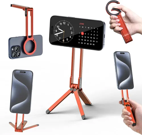 Miniatura 8 de ULANZI MA30 - Soporte magnético de trípode para iPhone - Maglock de aluminio para teléfono inteligente, mini trípode de bolsillo, soporte