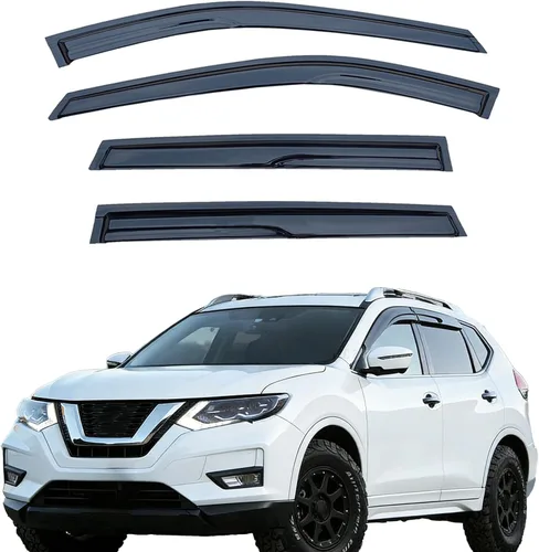 Miniatura 13 de Viseras adhesivas para ventana, protectores de lluvia compatibles con Honda Civic Hatchback 2022-2025, visera de ventilación lateral, deflector
