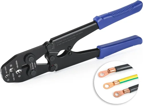 Miniatura 10 de Herramienta de engarzado de terminales de cable de batería iCrimp para lengüeta de barril abierto, terminales de batería OEM libres de plomo