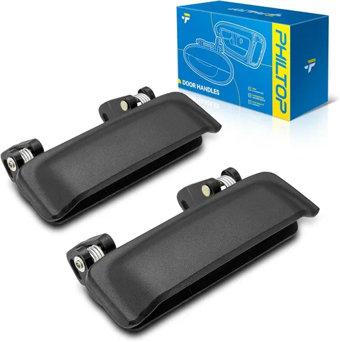 Miniatura 10 de PHILTOP Manija de puerta exterior 3 piezas delantera izquierda y derecha y trasera derecha para Chevy Express 1500/2500/3500, reemplaza # 79320