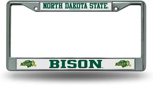 Miniatura 48 de Rico Industries NCAA Premium 12" x 6" Chrome Frame with Plastic Inserts - Car/Truck/SUV Automobile Accessory