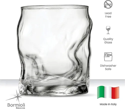 Miniatura 8 de Bormioli Rocco Sorgente - Vasos dobles Old Fashioned, 14.25 onzas, color blanco, 4 unidades (paquete de 1)