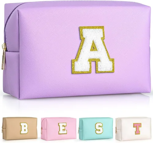 Miniatura 104 de TOPEAST - Bolso de maquillaje para mujer, G Blanco nacarado-rosa