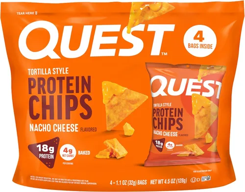 Miniatura 23 de Quest Tortilla Style - Paquete variado de chips de proteína, chile lima, queso nacho, tacos cargados, 12