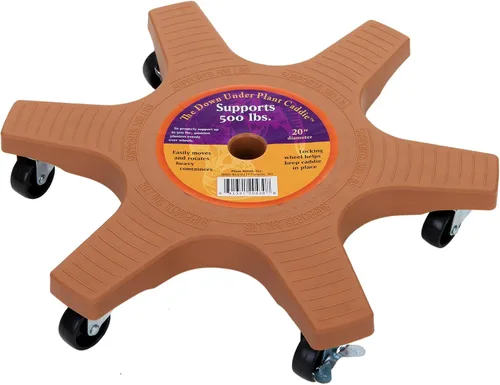 Miniatura 17 de Bosmere Soporte para Plantas de 16 pulgadas - Soporte Rodante para Plantas de Servicio Pesado con Ruedas con Seguro, Capacidad de 500 libras