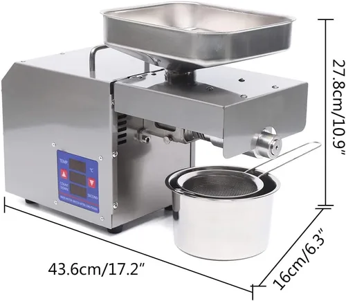 Miniatura 2 de Extractor comercial frío caliente del expulsor del aceite de los cacahuetes de la máquina automática de la prensa del aceite