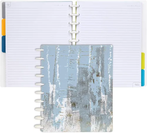 Miniatura 19 de Talia - Cuadernos de notas con tapas, planificador, personalizables, (Azul de Verano, Junior (5.5 pulgadas x 8.5 pulgadas)) Azul verano