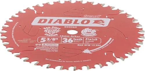 Miniatura 3 de Freud D0536X Diablo - Hoja de sierra inalámbrica con acabado ATB de 5-38 pulgadas y 36 dientes