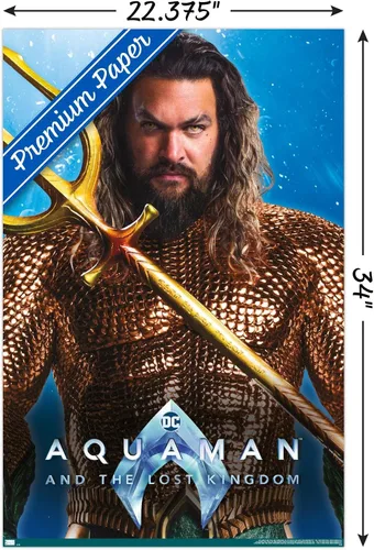 Miniatura 17 de Trends International DC Comics Movie Aquaman y el Reino Perdido - Póster de pared Aquaman de 22.4 pulgadas de largo x 14.7 pulgadas de ancho
