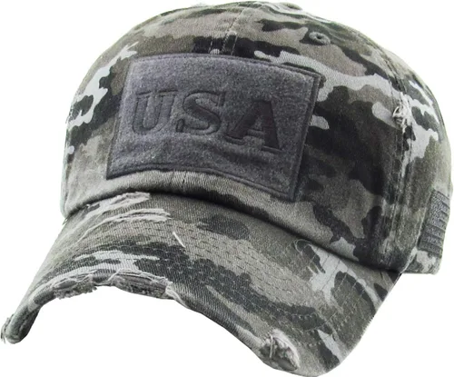 Miniatura 257 de KBETHOS Tactical Operator Collection USA Fishing Mesh Ballcap Flag Patch America Outdoors Trucker Baseball Cap