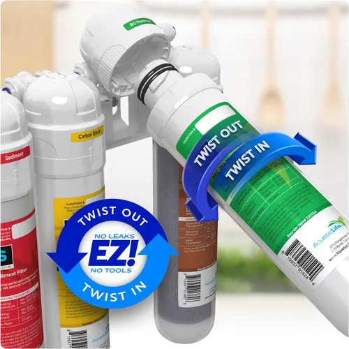 Miniatura 2 de AquaticLife Twist-In 75 GPD RO Membrana Cartucho de filtro de repuesto para ósmosis inversa Sistema de filtro de agua de desionización