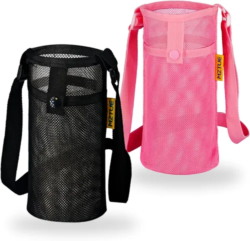 Water Bottle Holder with Strap, Premium Water Bottle Carrier with Strap Easy Clean, Light Water Bottle Carrier Bag, Water Bottle Holder with Pocket