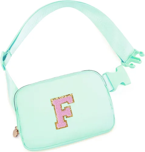 Miniatura 73 de Bolsa de cinturón para niñas y mujeres, bolsas cruzadas, riñonera, riñonera personalizada, Negro, Small