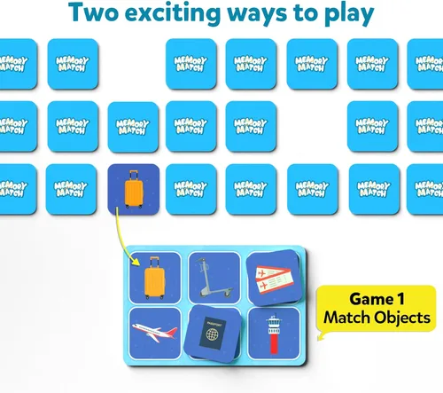 Miniatura 3 de Skillmatics Memory Match - Juego de mesa a juego de animales, divertido y rápido para niños, juego educativo preescolar para niños pequeños, niños