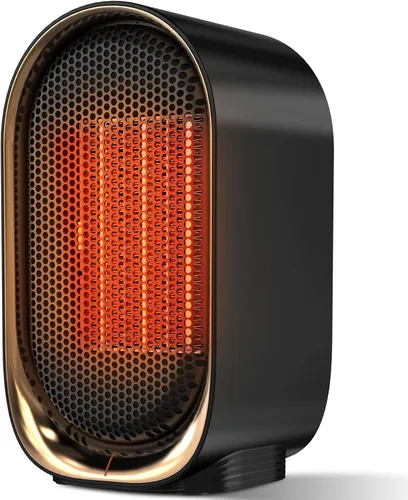 Miniatura 8 de QQT Calentador de Espacio, Mini Calentadores de Espacio Portátiles de Eficiencia Energética para Uso en Interiores, Ventilador Calefactor Portátil