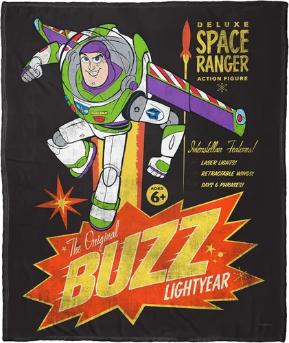 Miniatura 8 de Northwest Toy Story - Manta de seda táctil, 50 x 60 pulgadas, Buzz Bright