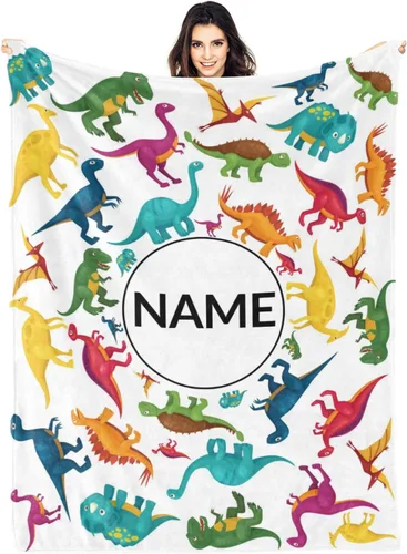 Miniatura 21 de Ships Next Day Custom Blanket with Name Personalized Throw Blanket for Baby Kid Customized Gifts for Dad, Mom, Grandpa, Grandma, Son, Daughter Algae