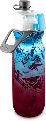 Miniatura 14 de O2COOL Mist 'N Sip botella de agua con vaporizador 2 en 1 con función de rociar y beber sin fugas con tapa de extracción (corazones)
