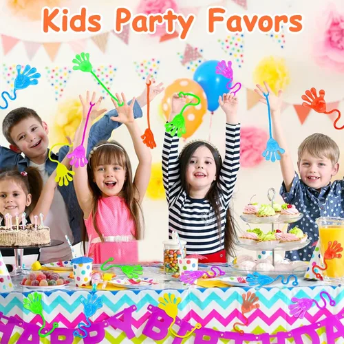 Miniatura 3 de 24 piezas de manos adhesivas para niños, regalos de fiesta, obsequio, relleno de huevos, relleno de bolsa de dulces, juguete de caja del tesoro