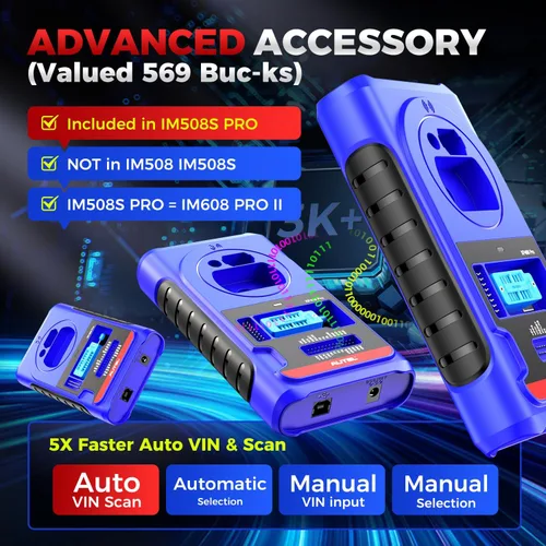 Miniatura 8 de Autel Escáner MaxiIM IM508S PRO con $569 PRO Kit, 2026 Full Bundle Pro Version, Igual que IM608 PRO 2/IM608S II, diagnóstico mejorado All-Sys