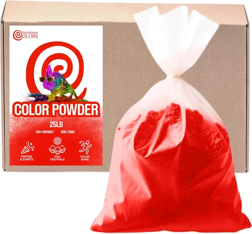 Miniatura 11 de Chameleon Colors Polvo de color de 25 libras, 1 paquete, color aguamarina vibrante, para 15-20 personas, apto para niños, no tóxico y sin gluten