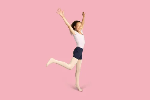 Miniatura 4 de Pantalones cortos de algodón populares para niñas, paquete de 4 pantalones cortos de vestir sólidos y teñidos anudados, pantalones cortos