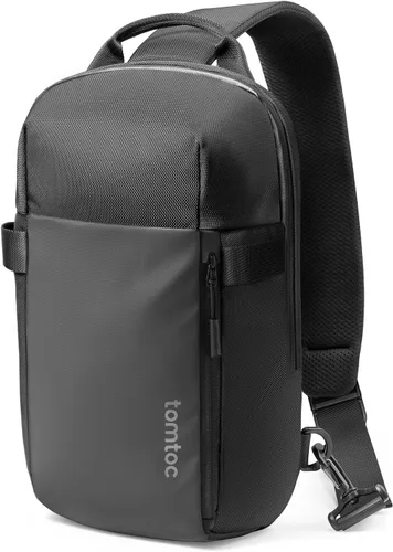 Miniatura 11 de tomtoc Mochila bandolera cruzada de 7L para hombres y mujeres, mochila EDC de pecho y hombro para MacBook Pro M5 de 14 pulgadas, MacBook Air/Pro