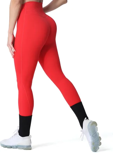 Miniatura 37 de Aoxjox Leggings de entrenamiento de cintura alta para mujer, pantalones de yoga Trinity, 26.5 pulgadas Negro
