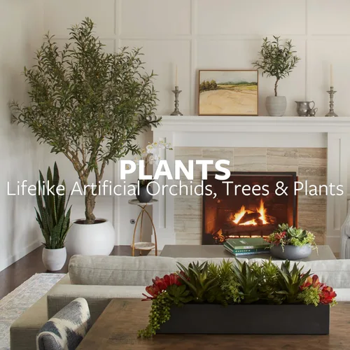 Miniatura 8 de CG Hunter Planta de orquídea sintética con suculentas, soporte de exhibición de flores artificiales de alta calidad para interiores de 23 pulgadas