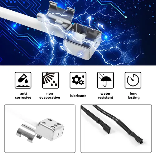 Miniatura 3 de Kit de reemplazo de encendido de parrilla DHLG-12 para Charbroil, encendido electrónico de 2 salidas y botón de interruptor con 6 cables