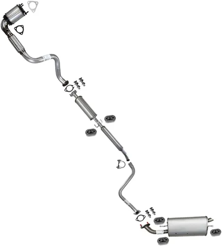 Miniatura 9 de Northeastern Exhaust Kit de sistema de escape de tubo delantero, resonador y silenciador de acero inoxidable compatible con Chevrolet Aveo5